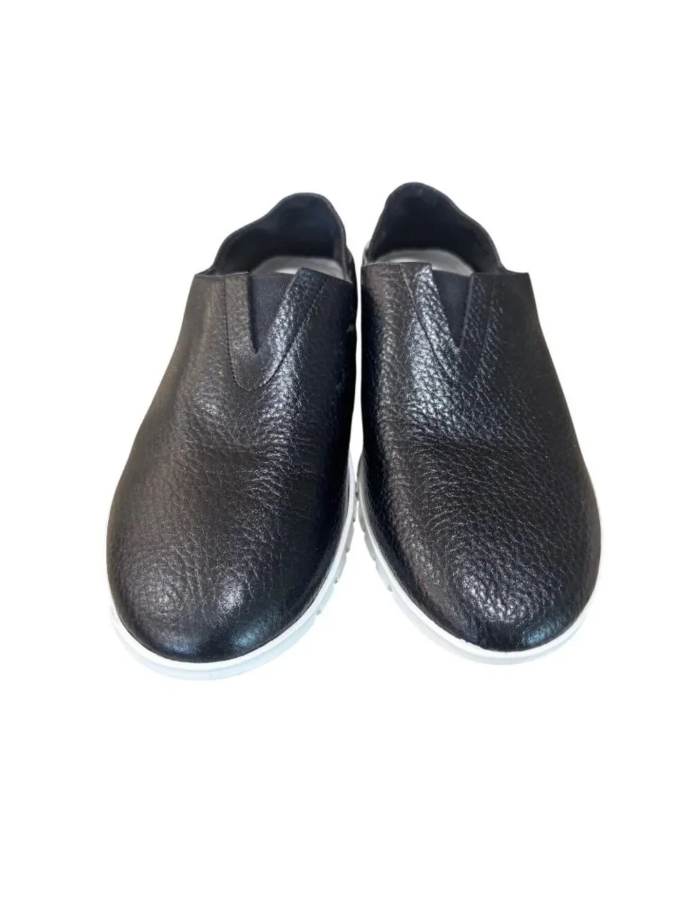 Vaneli Sport Black Leather Slip-On Shoes Athletic Sneakers Women 9N Athleisure